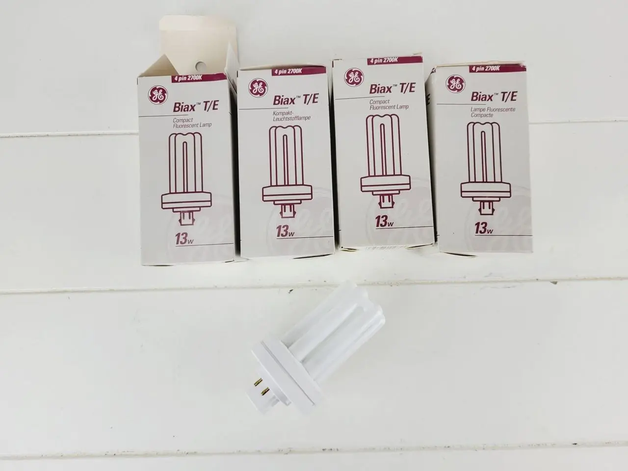 Billede 3 - Pære - 4 Stk Biax T/E 13W 4-pin GX24q-1