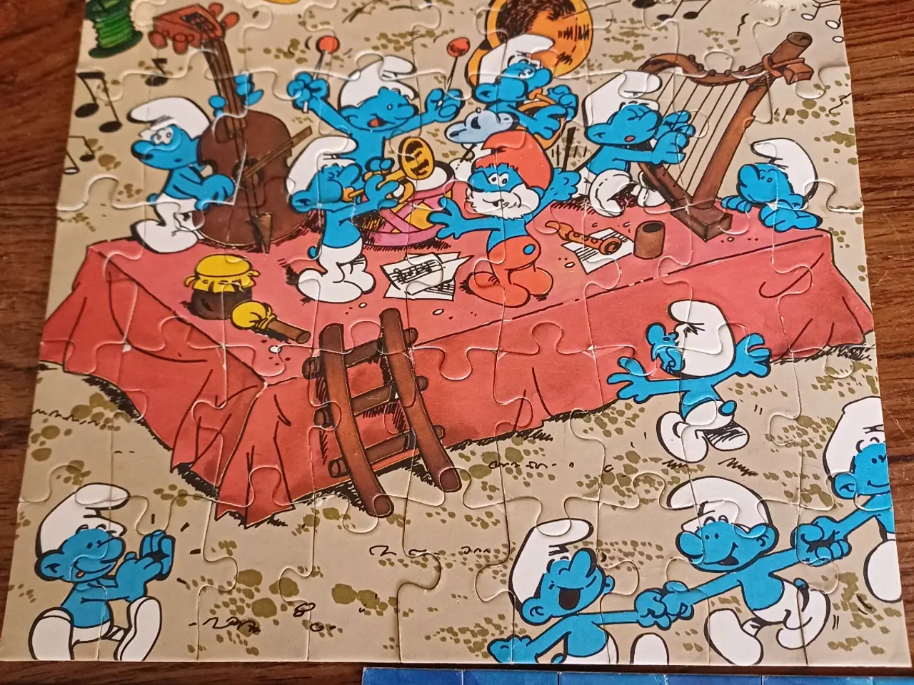 Billede 2 - Puzzel spil smølfer