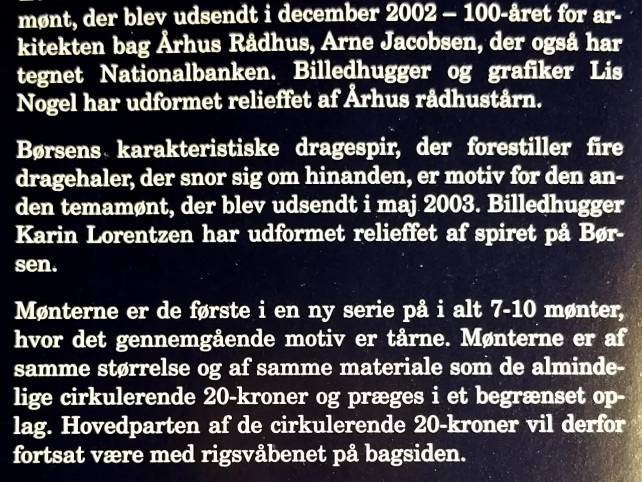 Billede 4 - DET KGL MØNTSÆT 2003 med Børsen, Århus + Alm 20kr