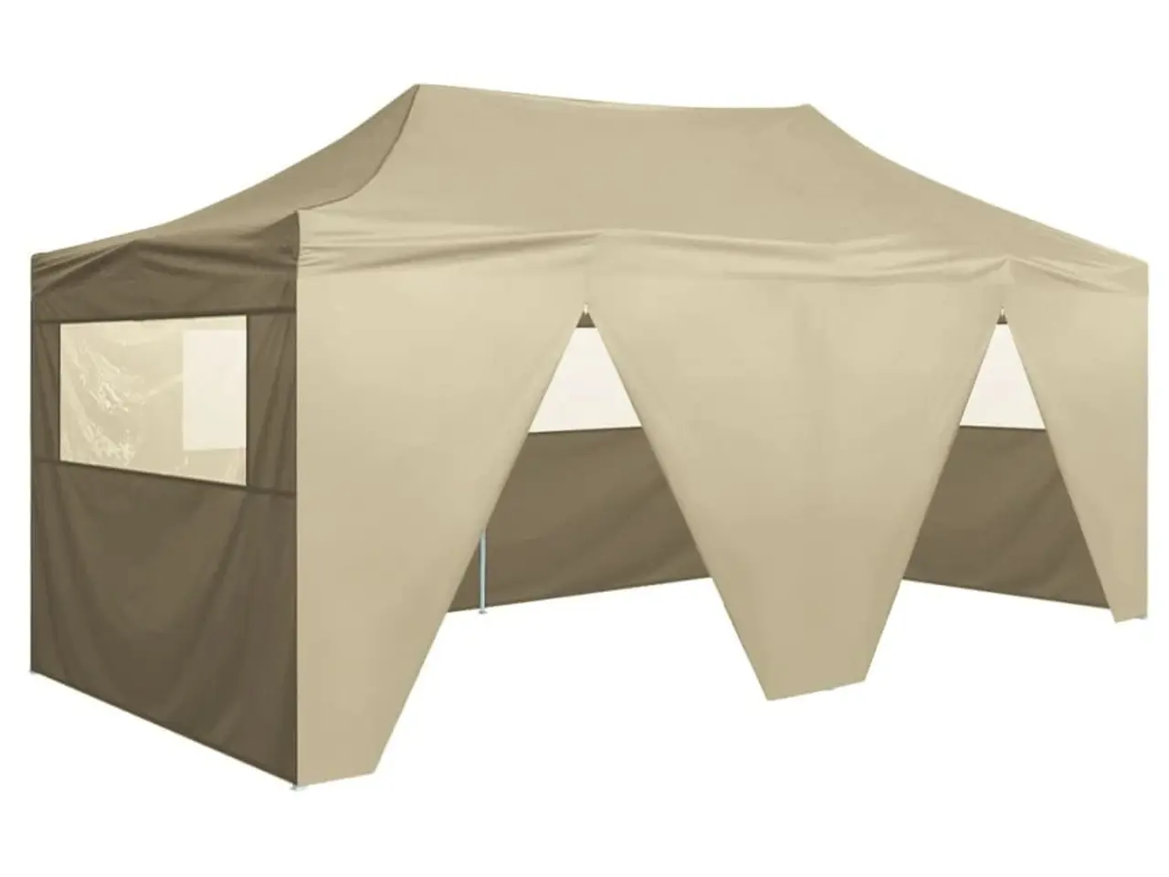 Billede 3 - Festtelt foldbart med 4 sidevægge 3 x 6 m - creme
