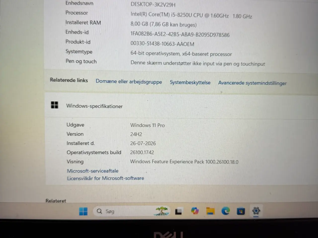 Billede 2 - Bærbar pc med ssd harddisk