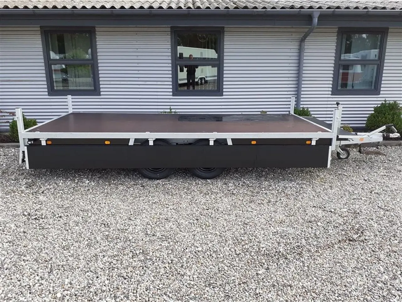 Billede 1 - 0 - Anssems PSX-S 2500 405x178 Go Getter markedets Fedeste trailer med aluminiums sider i matsort.