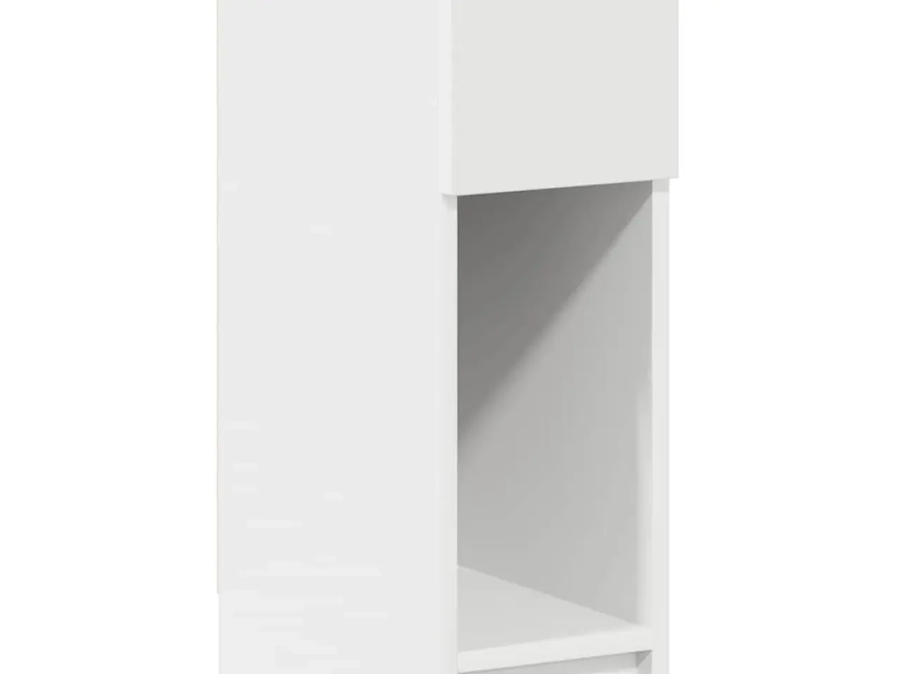 Billede 2 - Sengebord med skuffe 20×36×60 cm - hvid