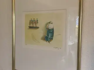 Litografi Ole Ahlberg er på Bornholm kan sendes