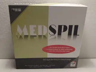 "Medspil"Quizspil fra 15år. 2-10 spillere. Som nyt