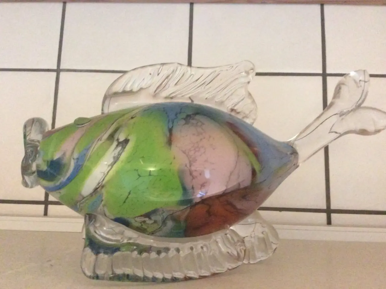 Billede 2 - Glas fisk Holmegaard