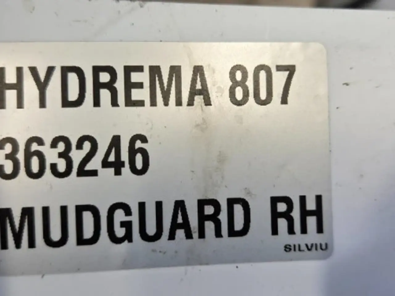 Billede 15 - Hydrema 807 Hjulskærm R. 363246