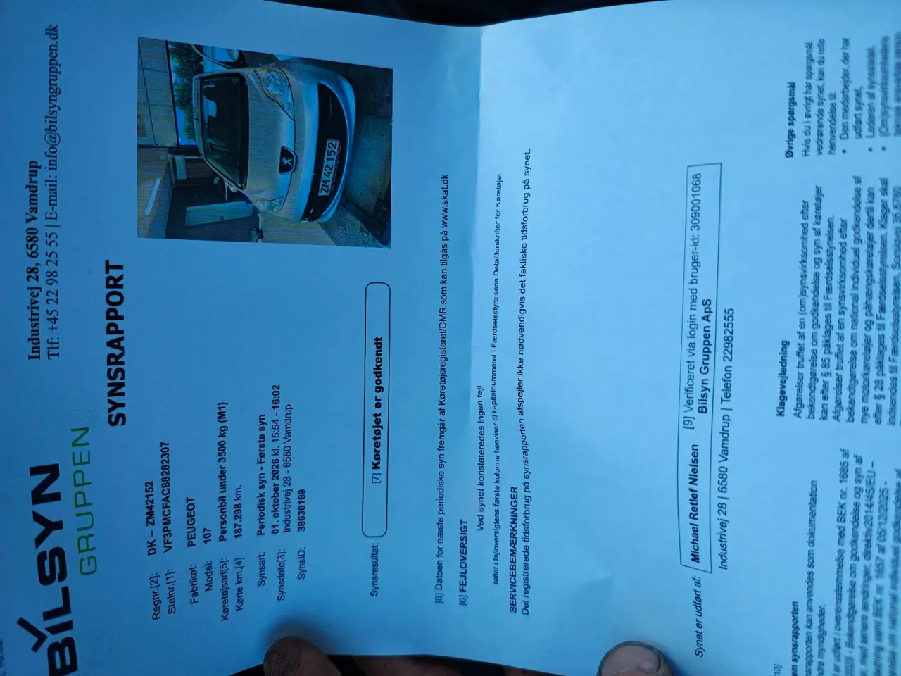Billede 6 - Peugeot 107 nysynet med plader 