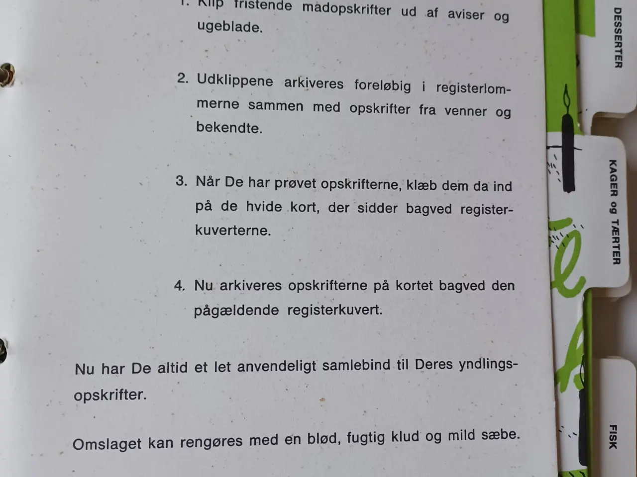 Billede 3 - Opskrifter klip kartotek