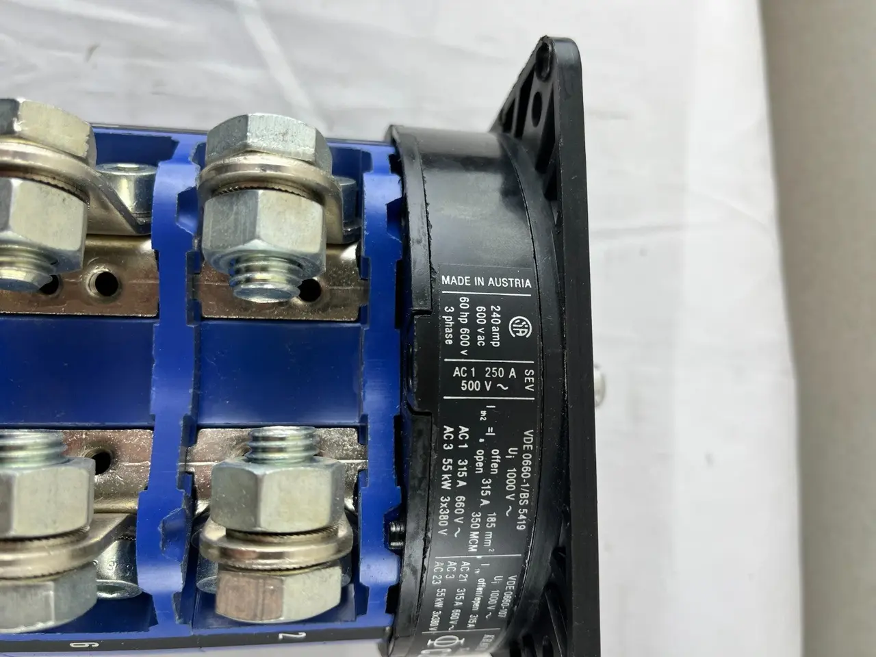 Billede 5 - Kraus Naimer C250 250A Rotary Cam kontakt 3-Pole
