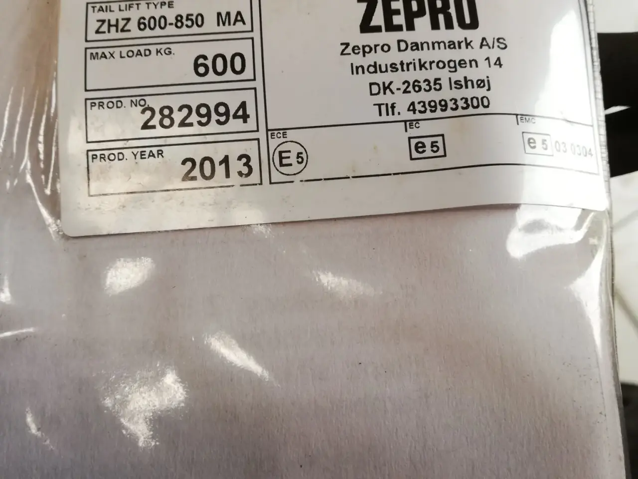Billede 2 - Zepro læsse lift 600kg