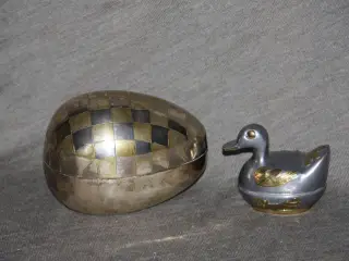 Påskeæg i metal 11,5 cm x 7,5 cm