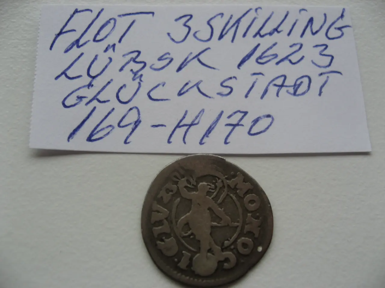 Billede 2 - Flot 3 Skilling Lübsk 1623, Glückstadt