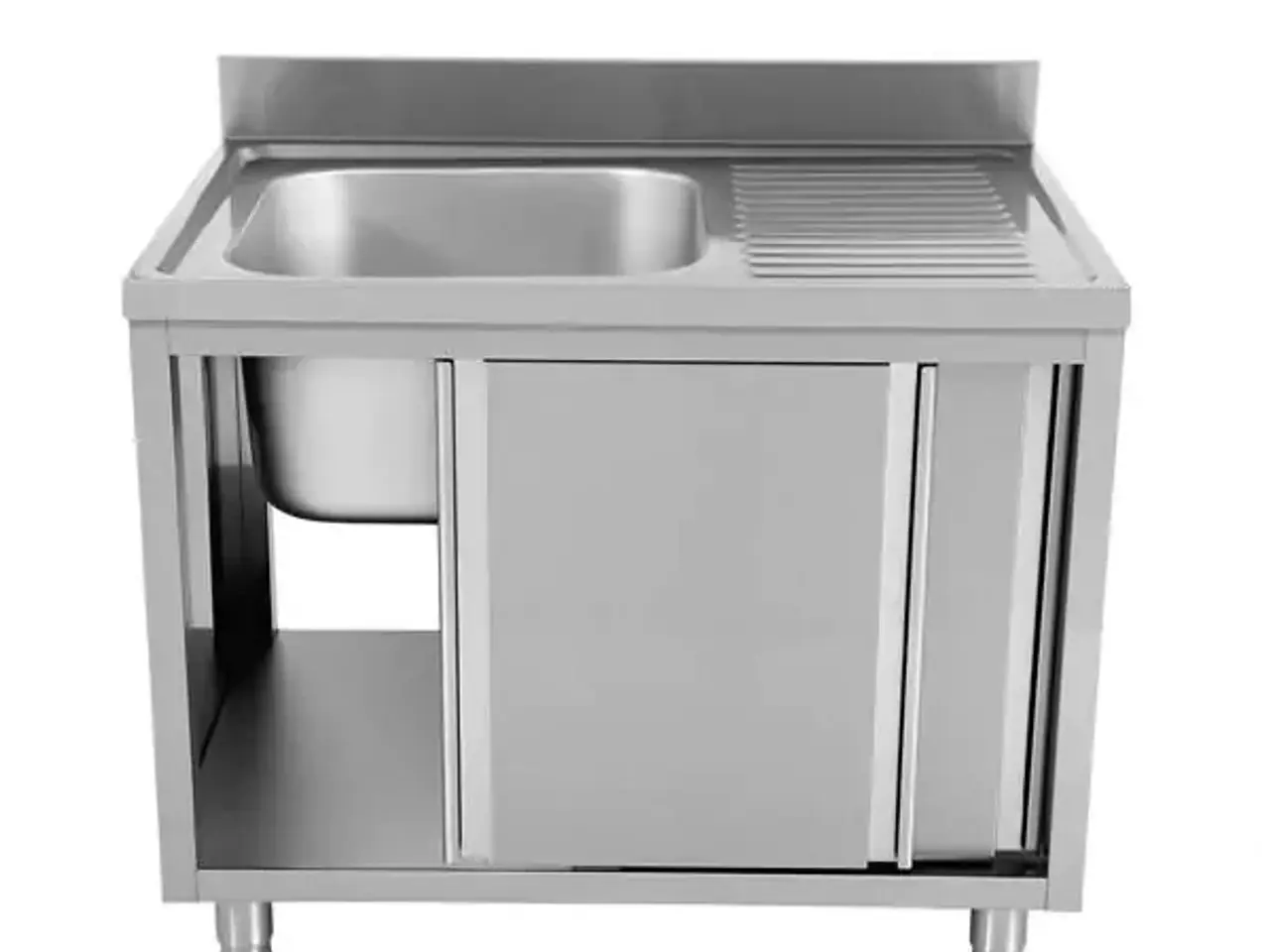 Billede 5 - Stålbord med vask – B1000 x D700 x H850 mm 