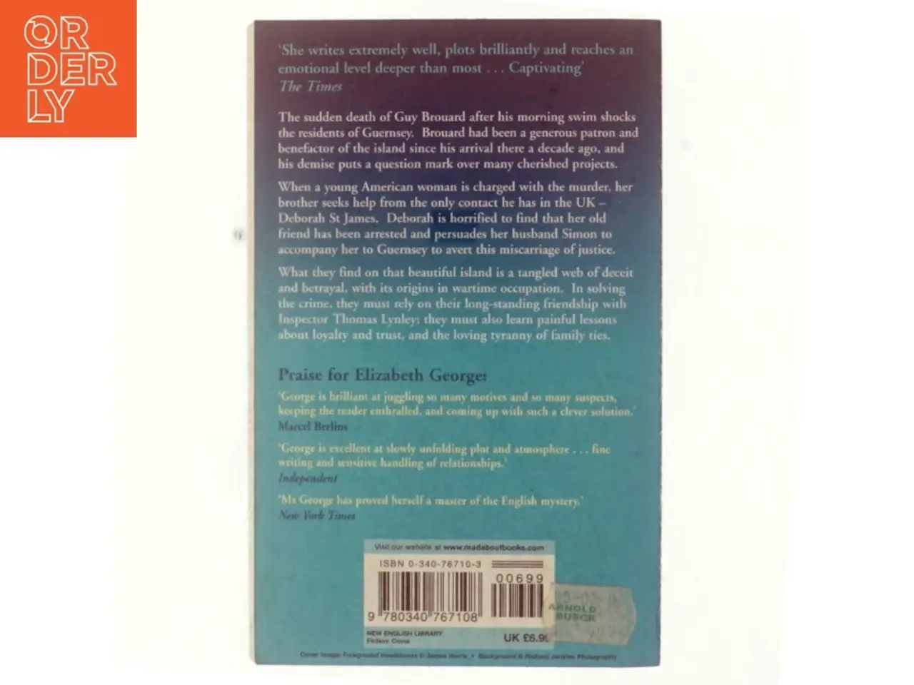 Billede 3 - A place of hiding af Elizabeth George (Bog)