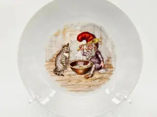 Royal Copenhagen Skål Nisse Skælder Kat Ud. sortering 1 Sjælden