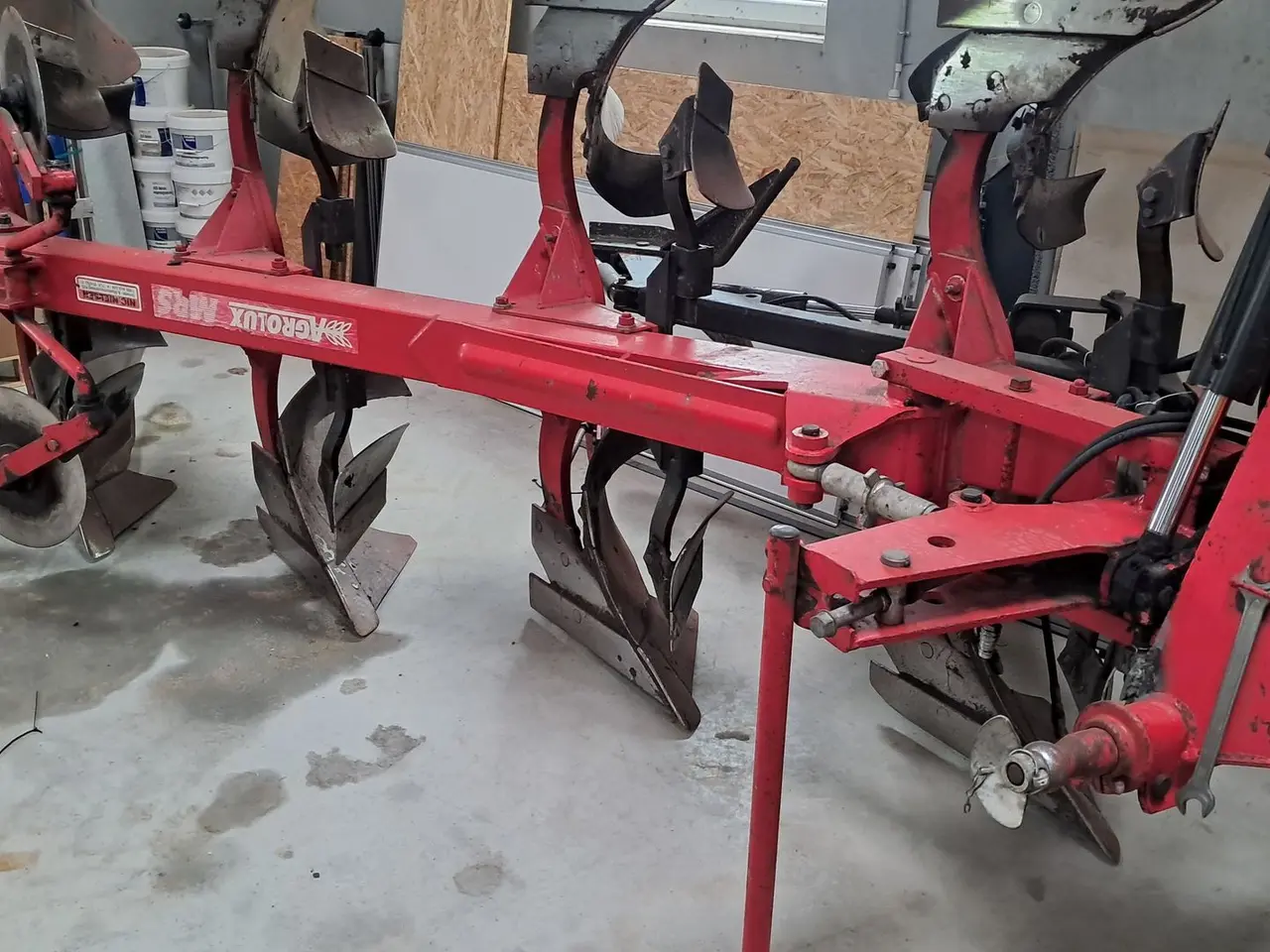 Billede 2 - Agrolux MRS 498 AX 4-furet vendbar plov med pakkerarm + pakker