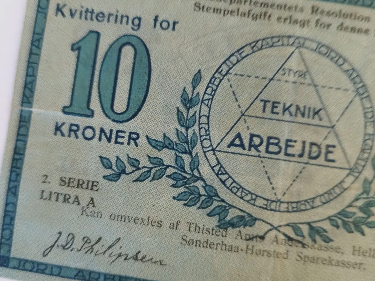 Billede 3 - 10 Kroner Jord . Arbejde. Kapitel