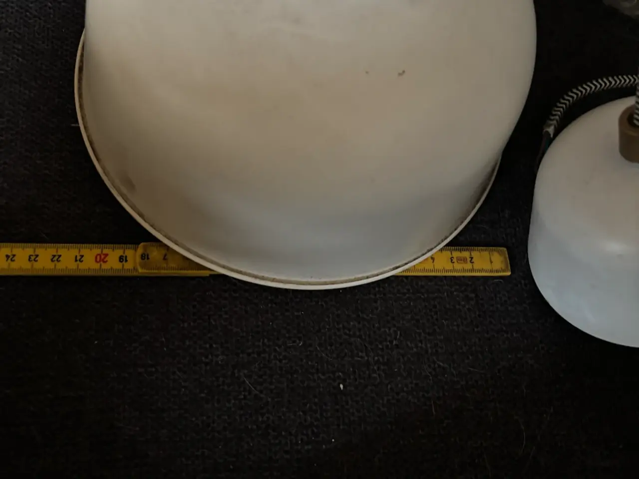Billede 3 - Creme hvid Ikea ranarp loftlampe 