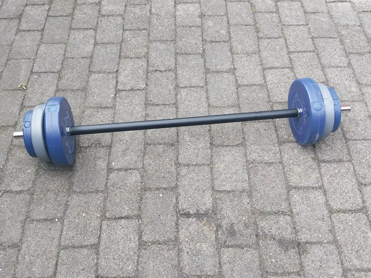Billede 3 - Vægtstang med skiver 17,5 kg