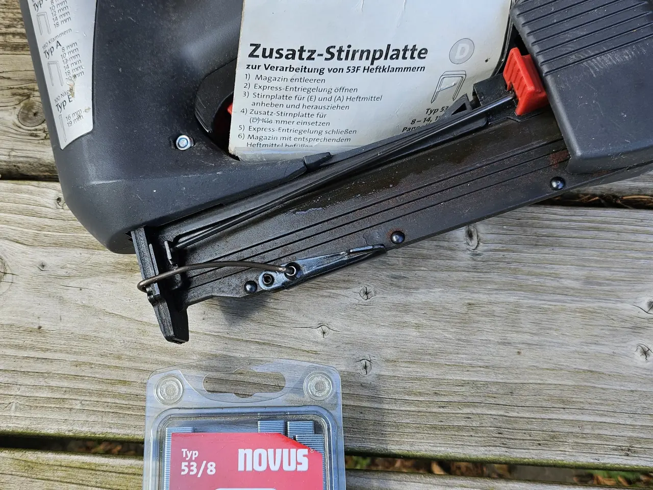 Billede 1 - El stifte/klamme pistol,med 2000 stk klammer