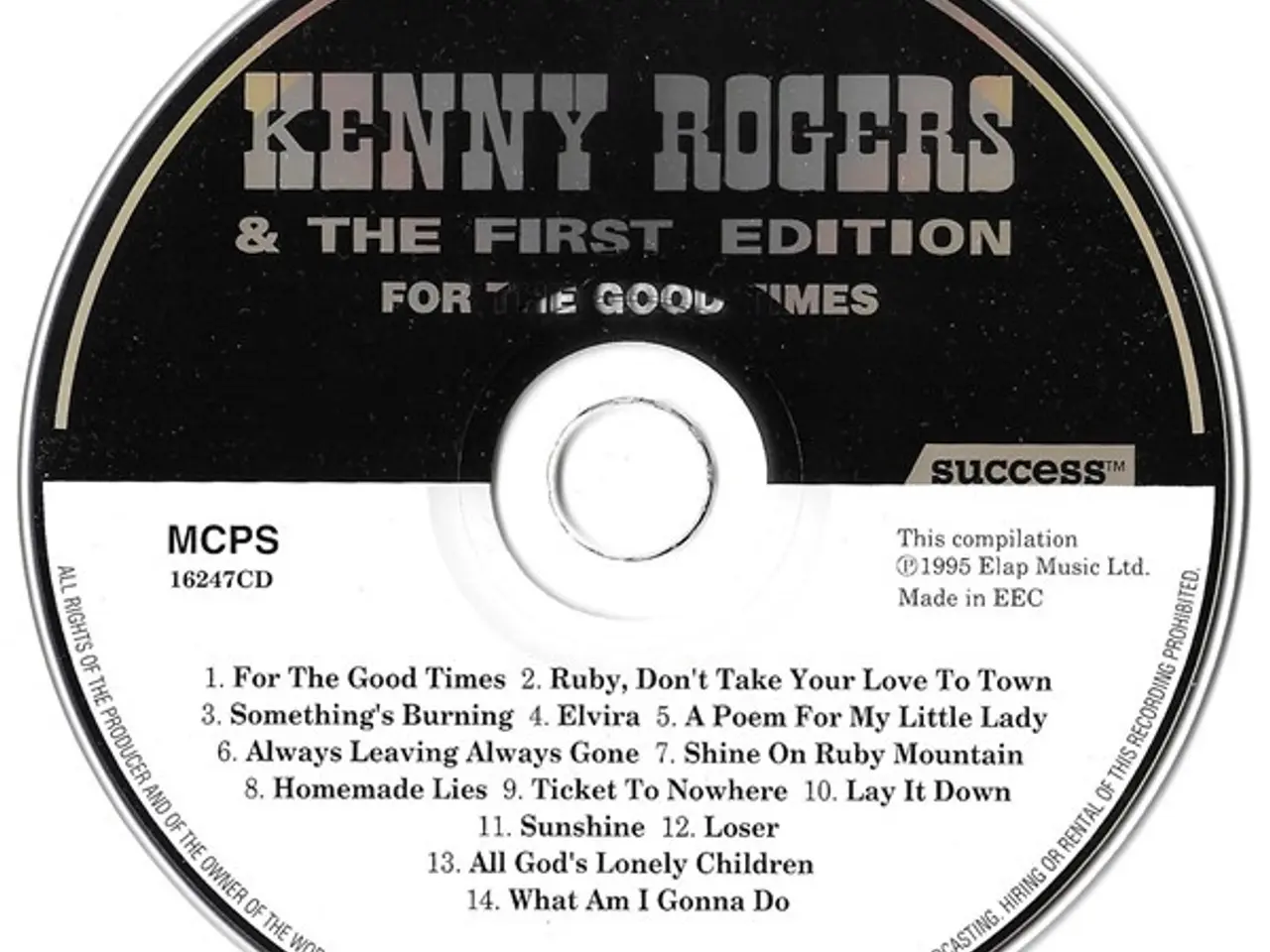 Billede 4 - Kenny Rogers & The… – For The Good Times – CD