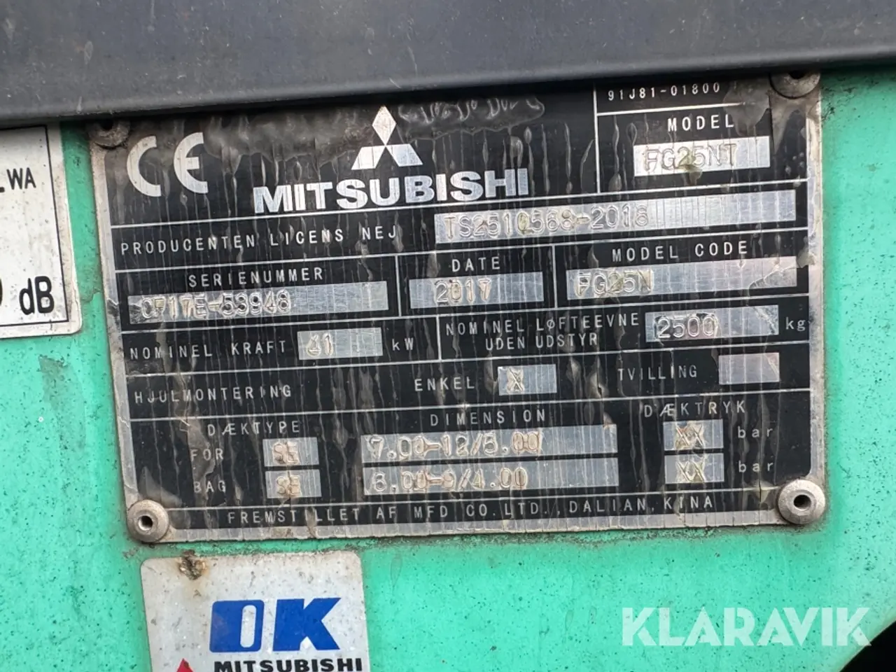 Billede 5 - Truck Mitsubishi FG25NT 1 styk