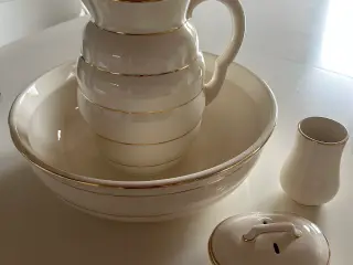 Servante stel med guldkant