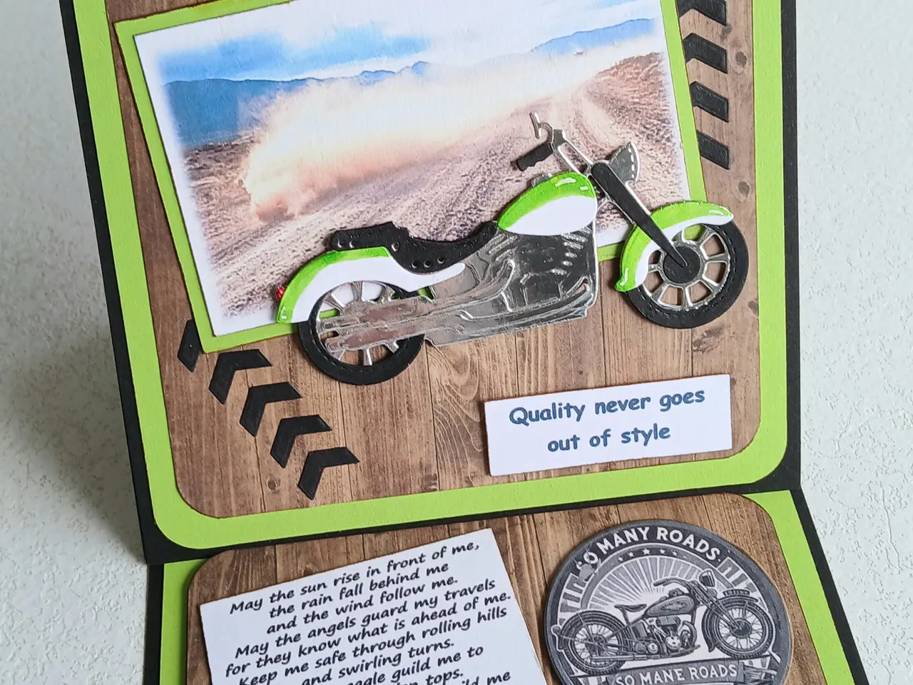 Billede 4 - kort med motorcykel motiv på sælges