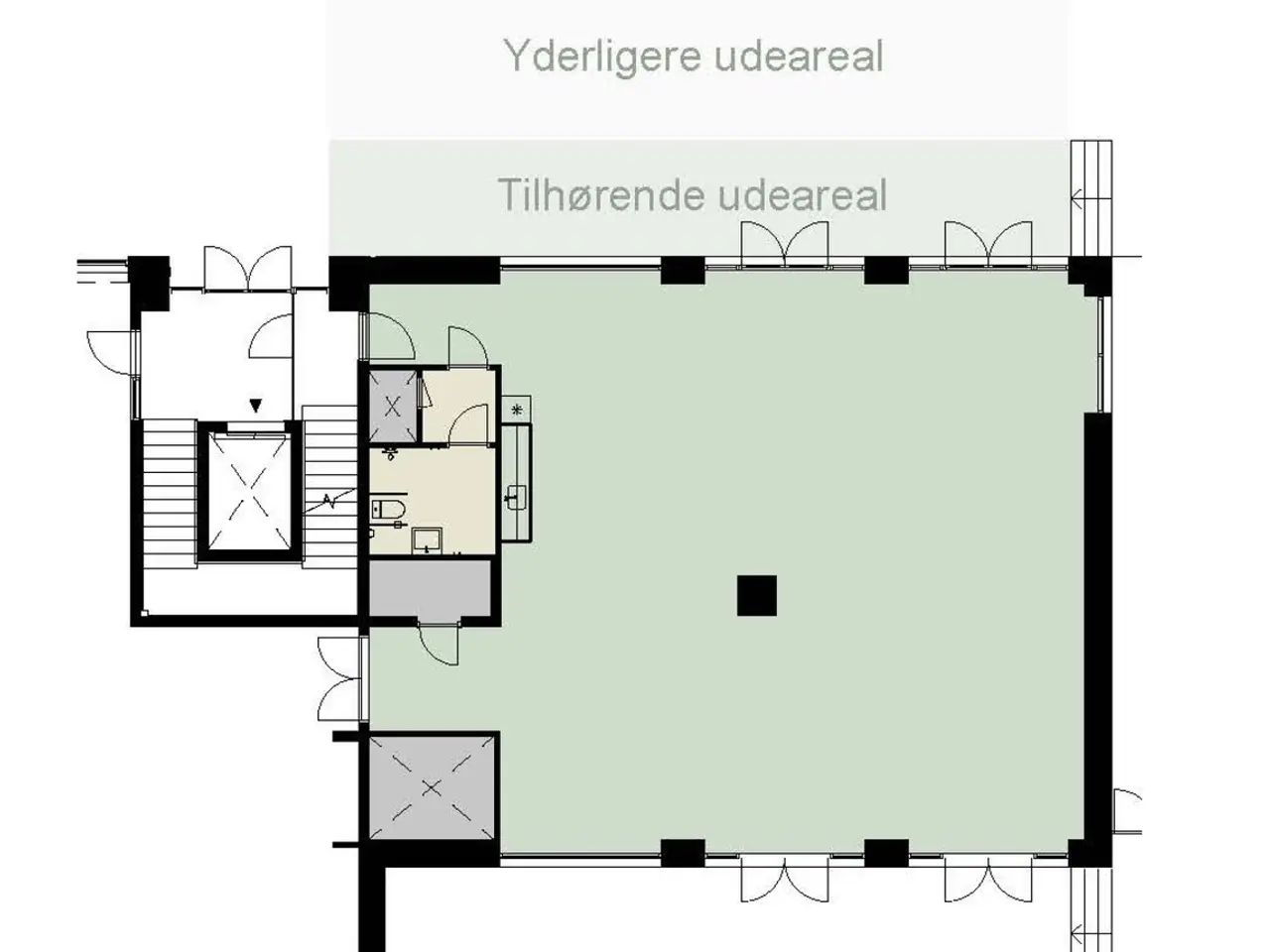 Billede 5 - Attraktivt butikslejemål med tilhørende udeareal