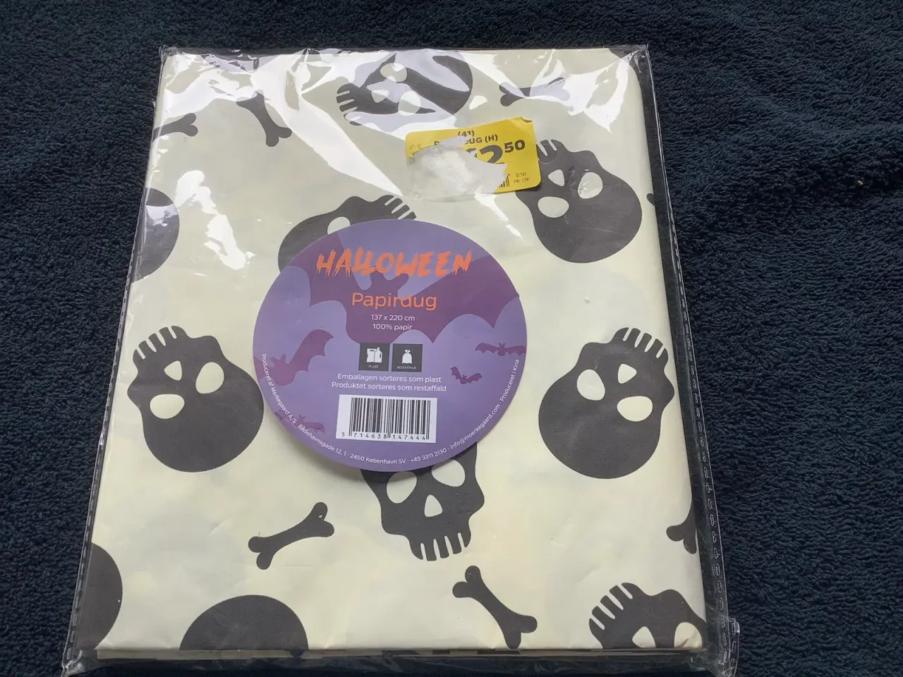 Billede 1 - Helt ny Halloween papirdug 137 X 220cm