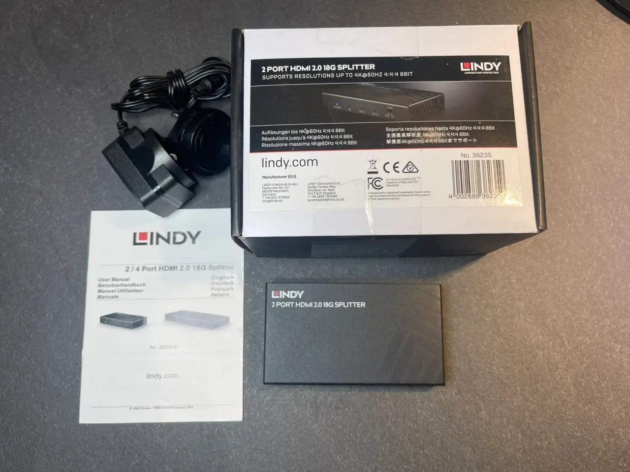 Billede 1 - HDMI splitter til deling af signal til 2 enheder.