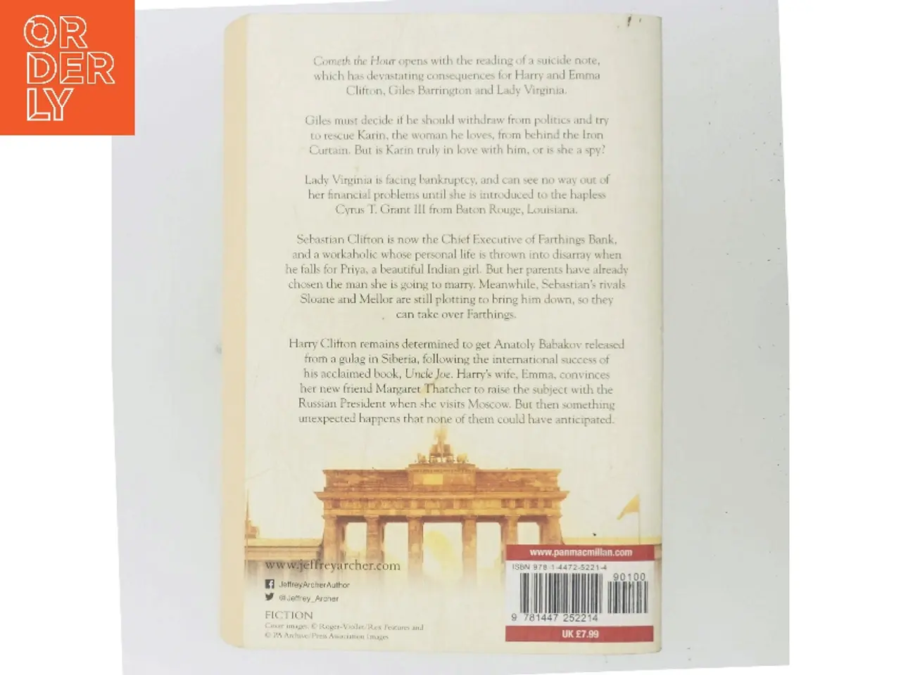 Billede 3 - Cometh the hour af Jeffrey Archer (Bog)