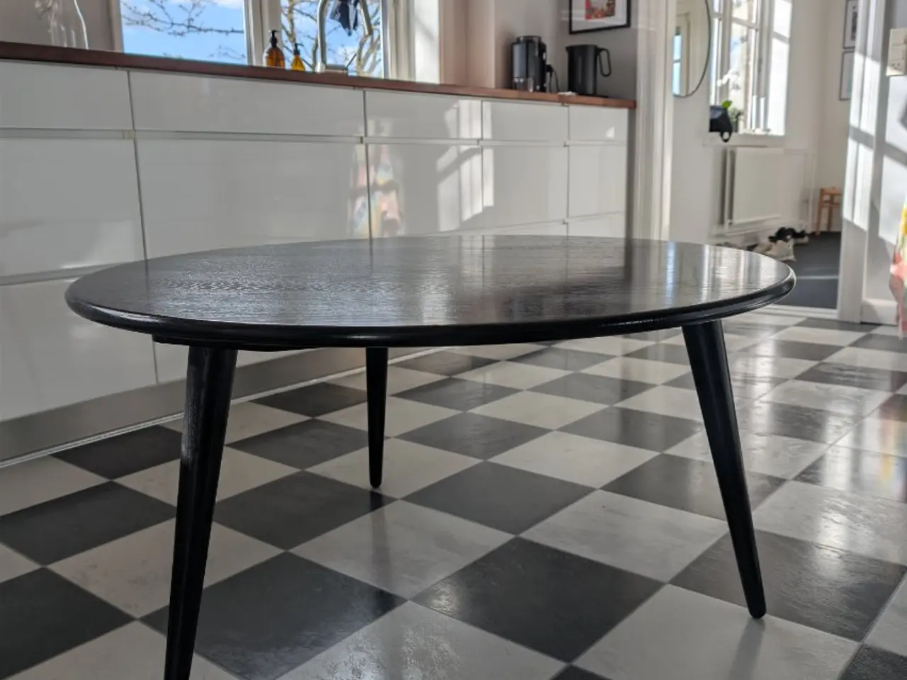 Billede 1 - CH008 sort sofabord Ø100