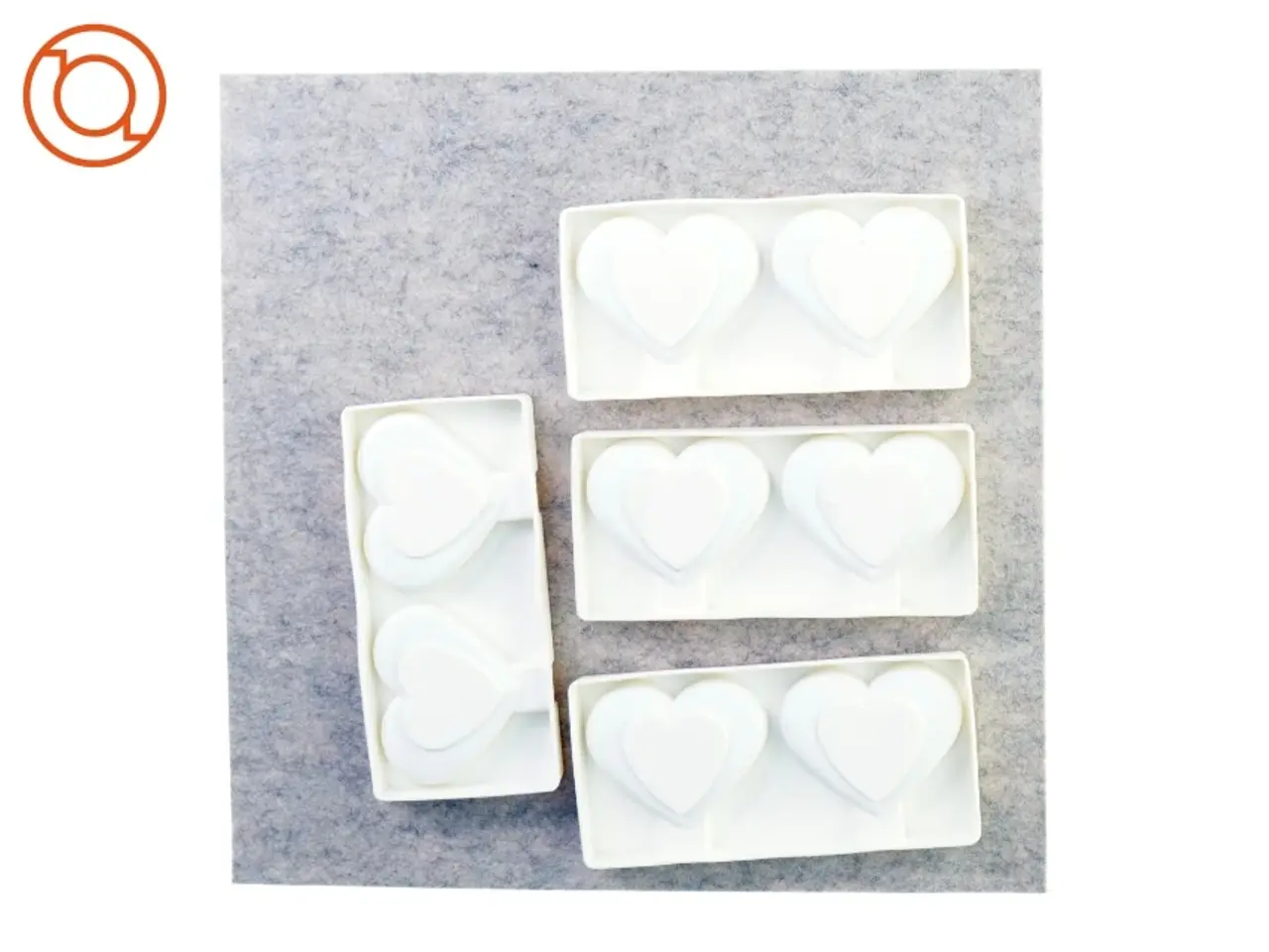 Billede 1 - Hjerte is-forme (str. 19 x 9 x 2 cm)