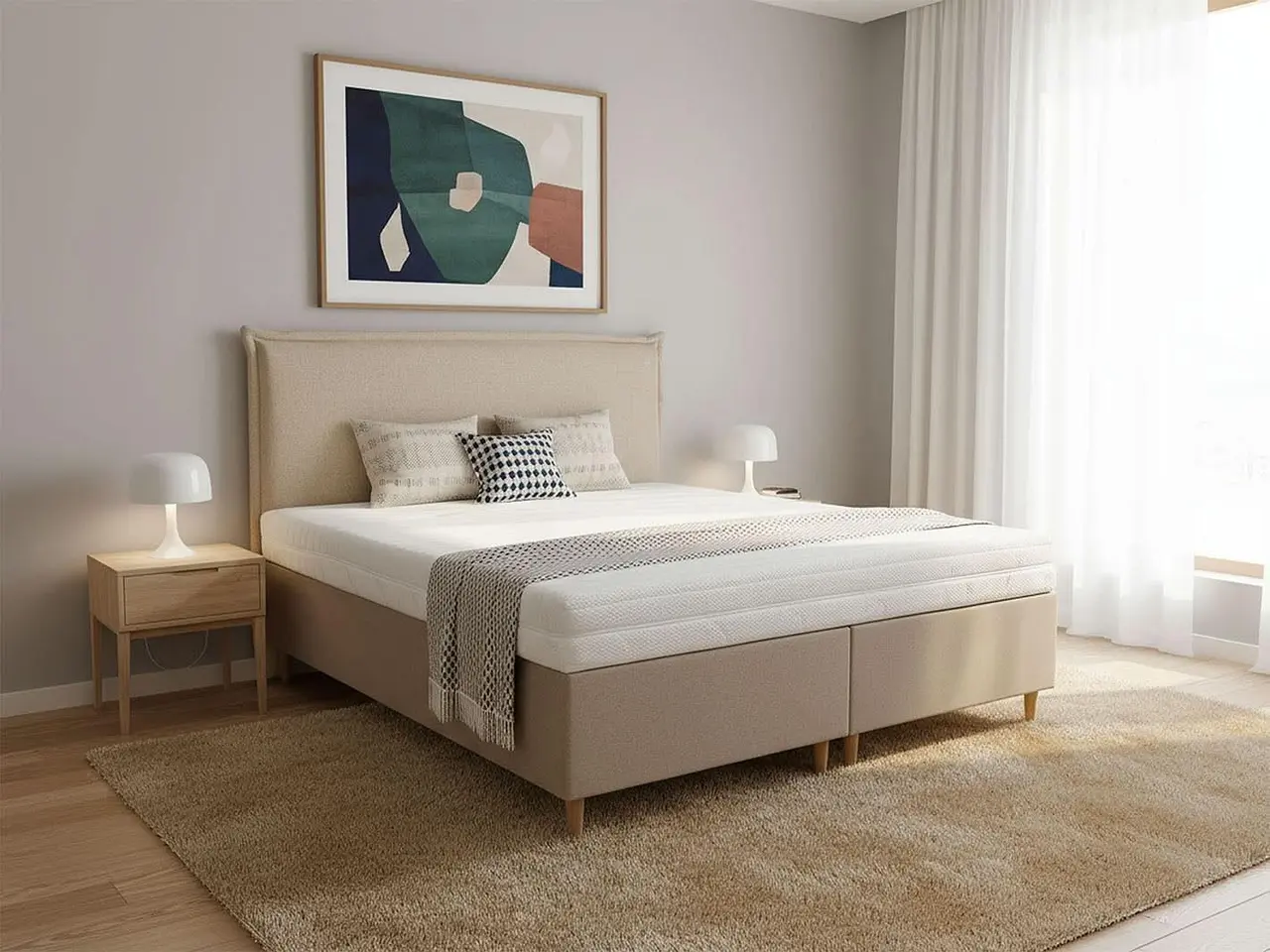 Billede 1 - Dunlopillo Passion kontinentalseng 180×200 – NY og