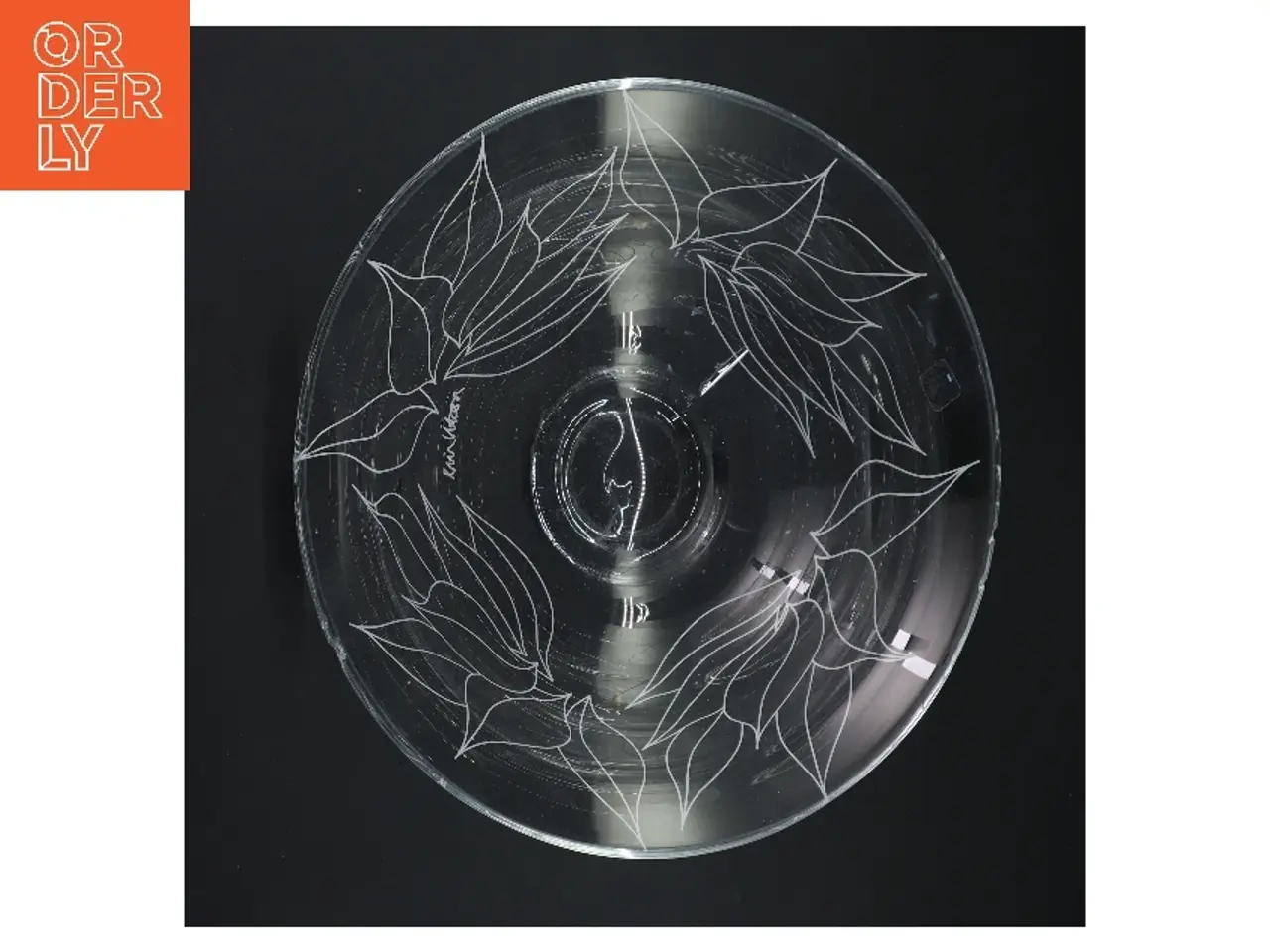 Billede 3 - Dekorativ glasskål (str. 24x10 cm)