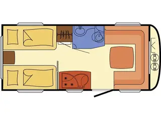 2011 - Dethleffs Camper 470 V   Fortelt: Ventura Atlantic, Enduro Premium mover, stabilisator, Truma blæservarme, rundsiddegruppe, tv-antenne, køleskab, tagluge, serviceklap