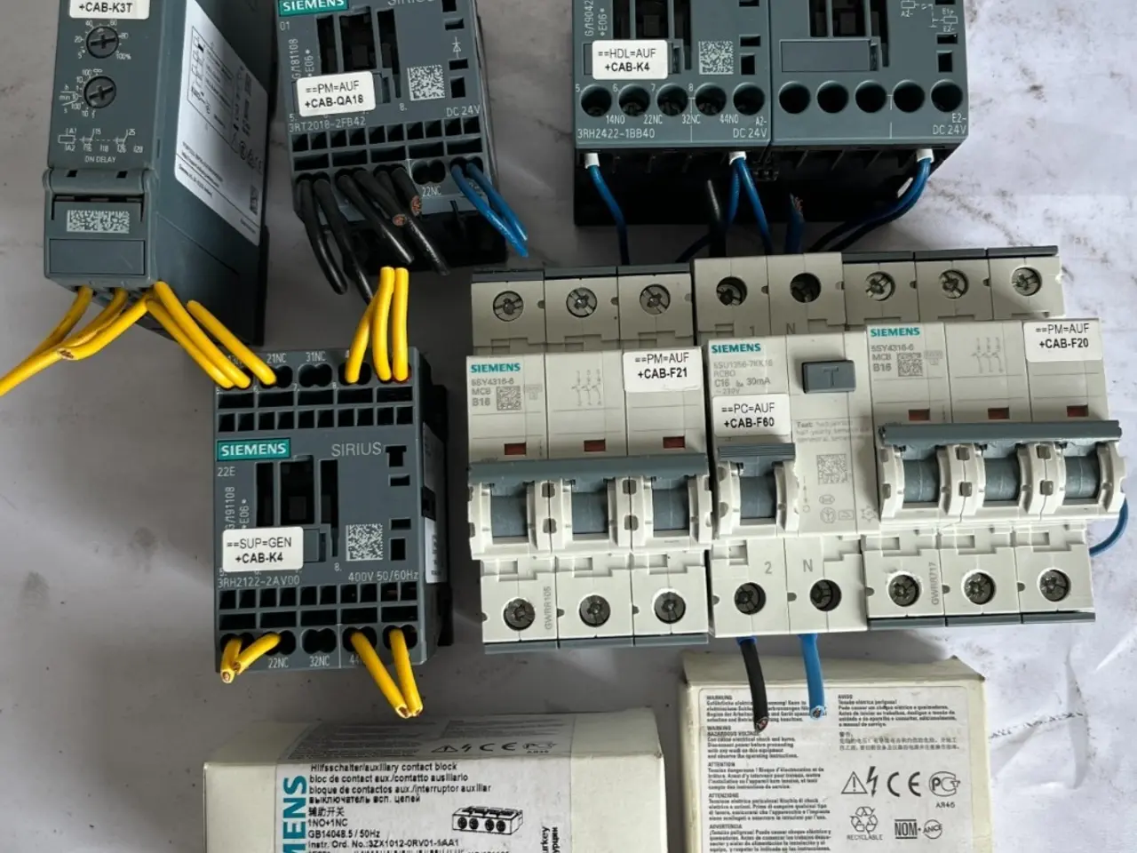 Billede 1 - Siemens Sirius Contactors, Mcbs And Auxiliary /