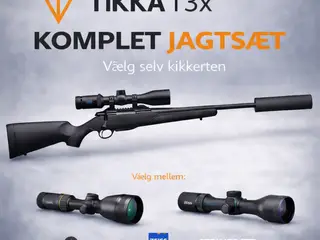 Tikka T3X Lite Fluted pibe, justerbar skæfte 15/1 gevind-JL6955 kal. 308