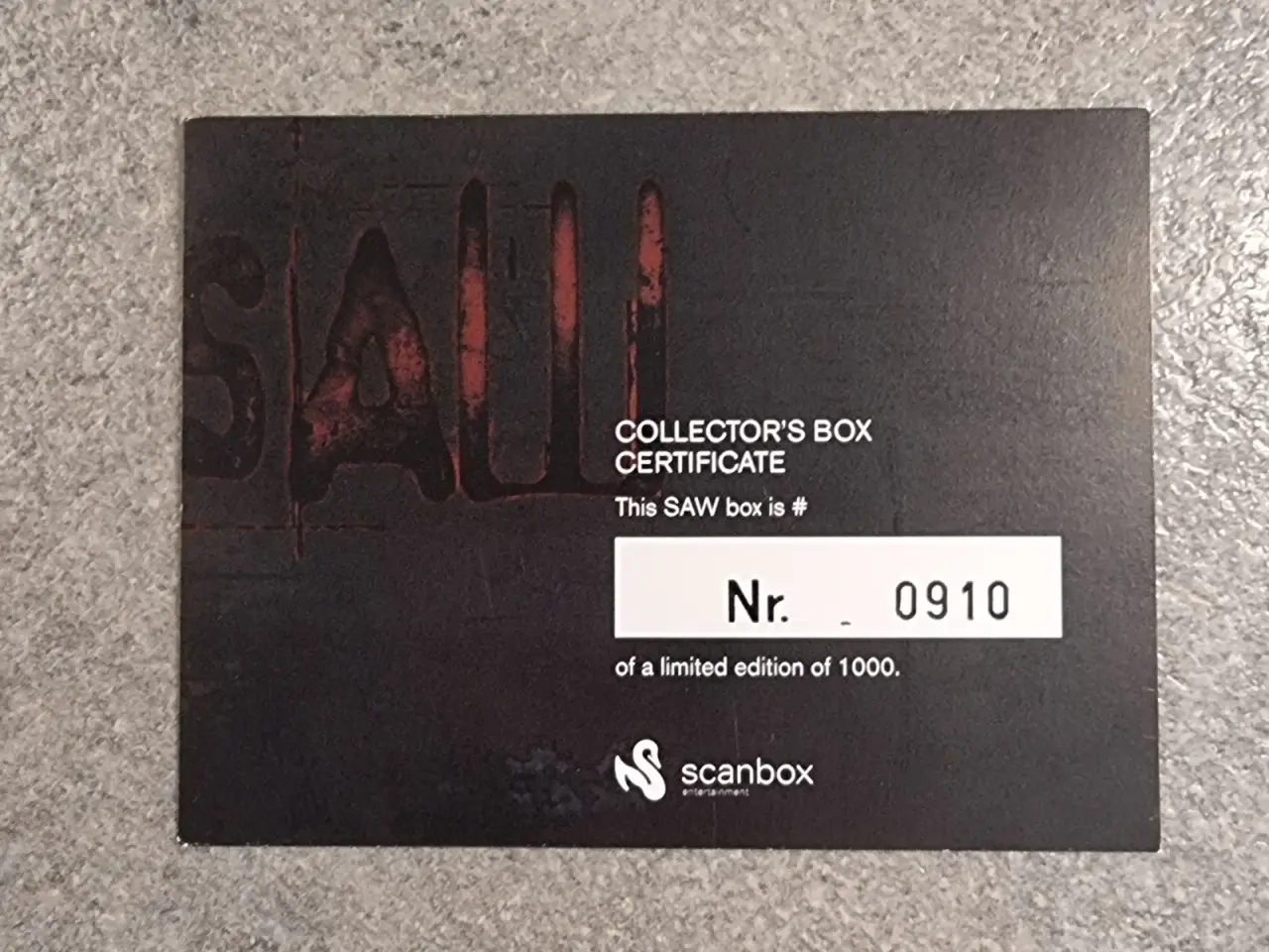 Billede 2 - Saw 1 & 2 Limited Collector Edition Nr. 910