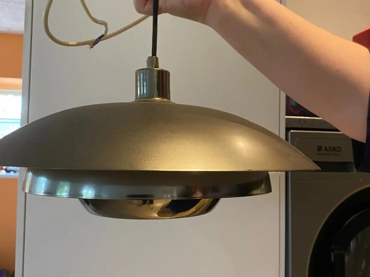 Billede 1 - Pendel loftslampe i stål