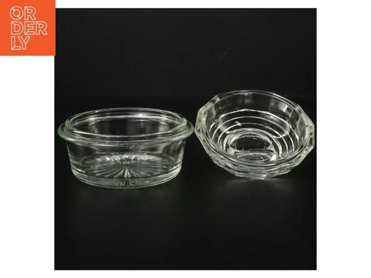 Billede 1 - Glas serveringsskål med låg (str. 11 cm)