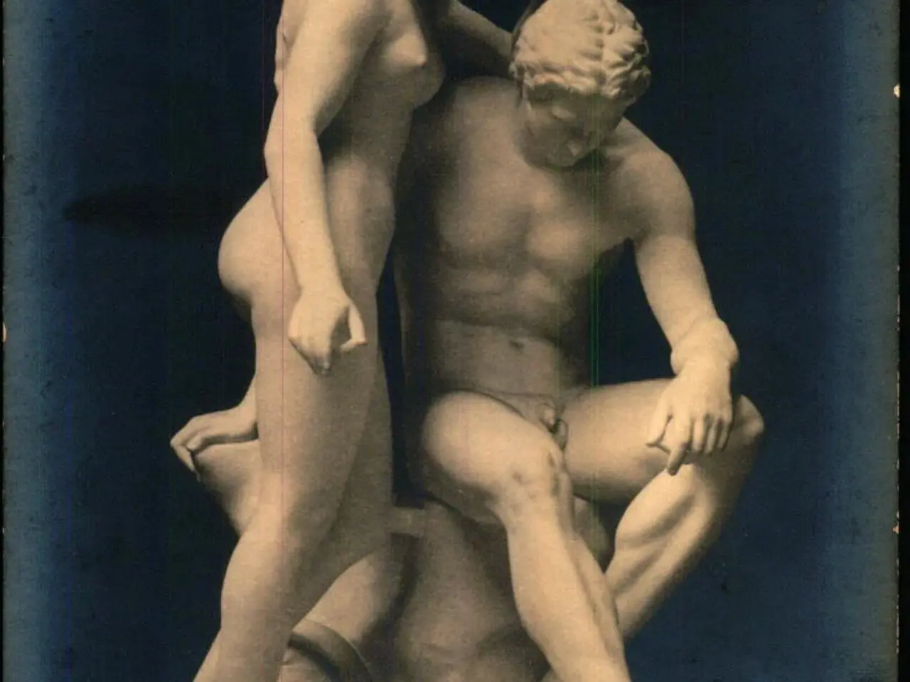 Billede 1 - Ny Carlsberg Glyptotek - Jerichau : Adam og Eva - F.M. & Co 61 - Foto