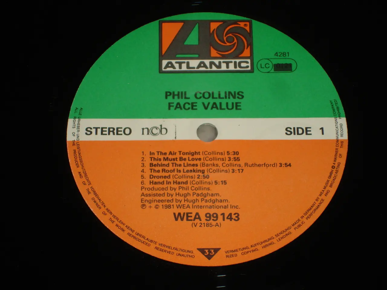 Billede 5 - (Sender gerne) Phil Collins – Face Value