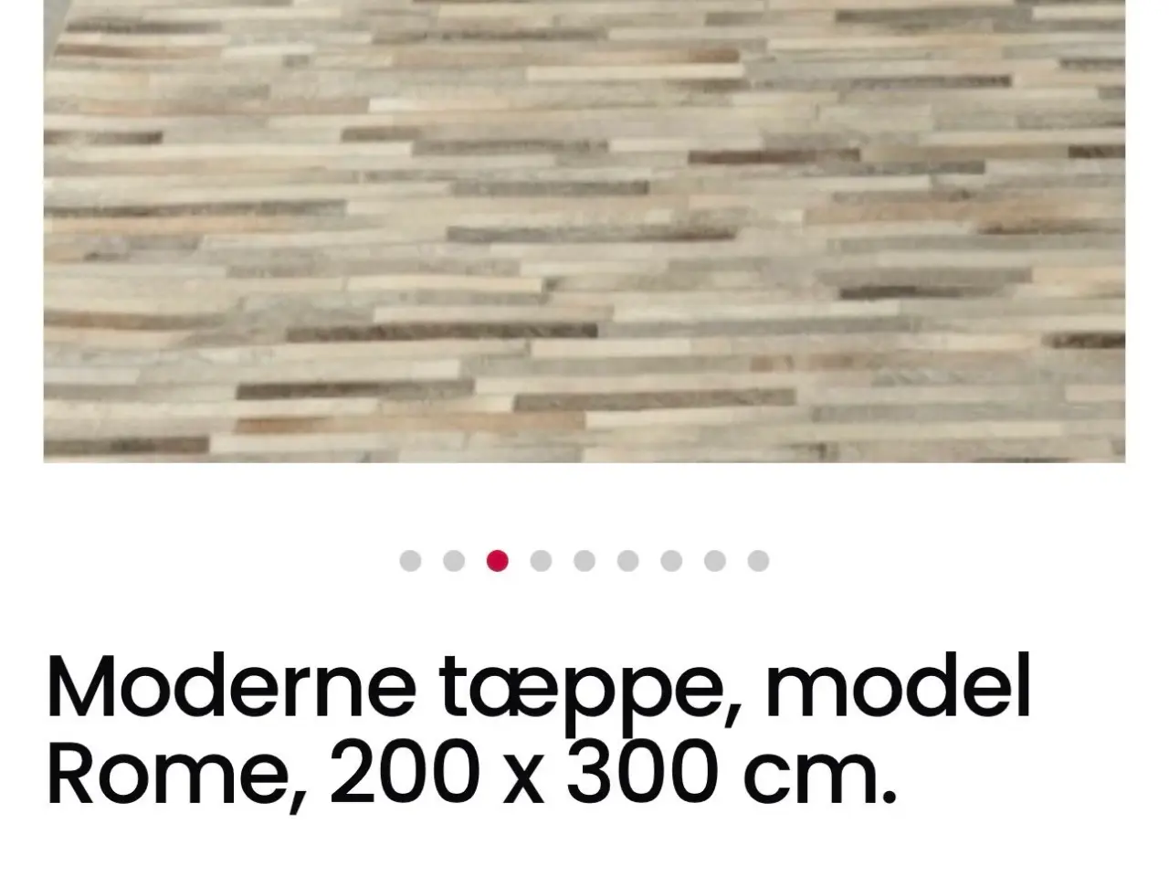Billede 5 - Tæppe læder patchwork