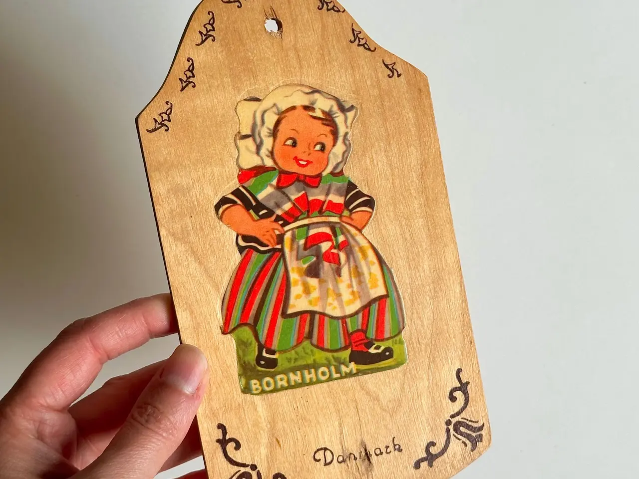 Billede 1 - Vintage dansk souvenirplatte, Bornholm