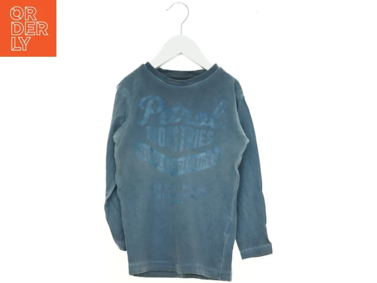 Billede 1 - Petrol bluse sweatshirt t-shirt (str. 116 cm)