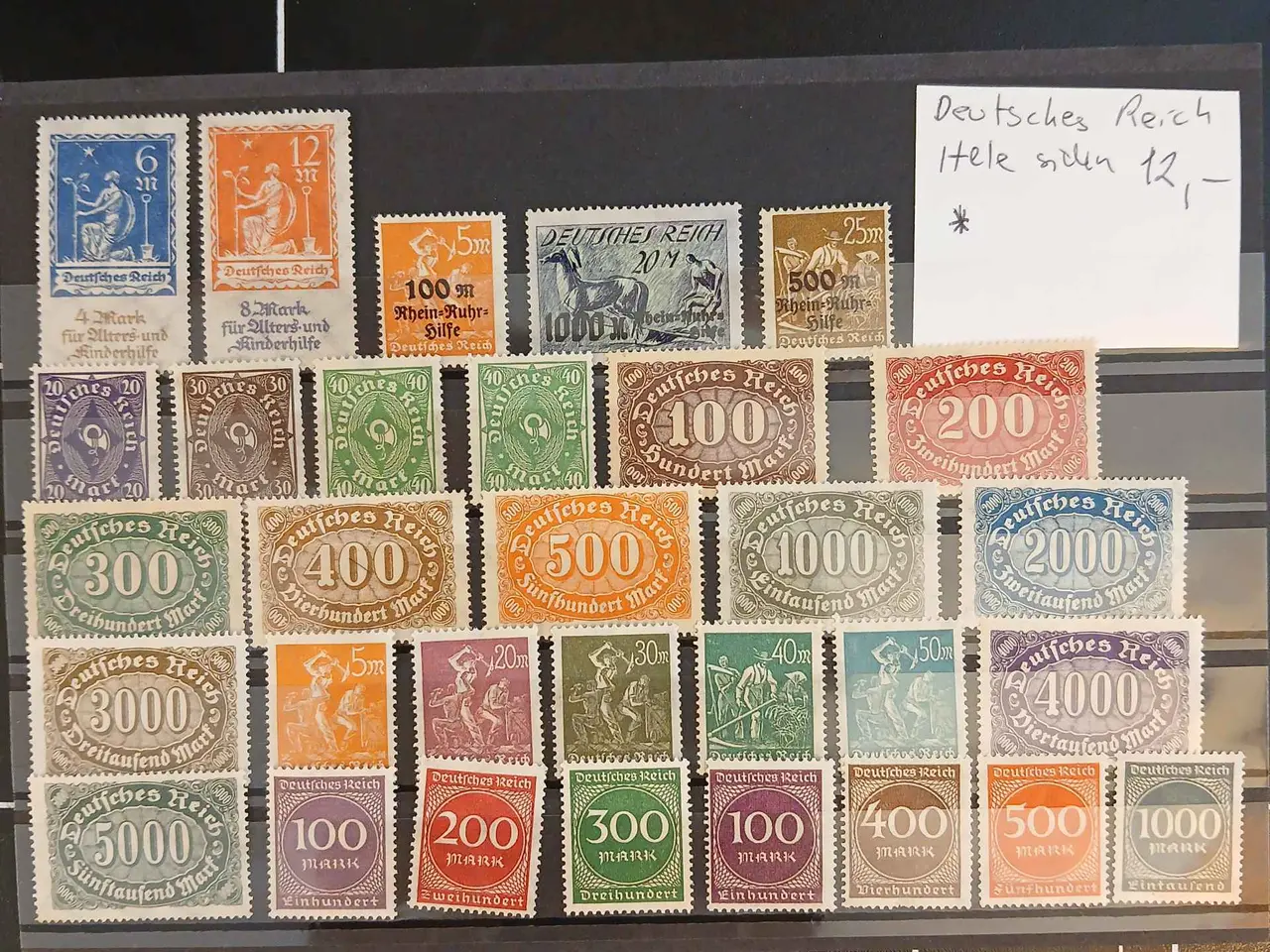 Billede 1 - Deutsches Reich (321) 3 plancher med postfriske mm