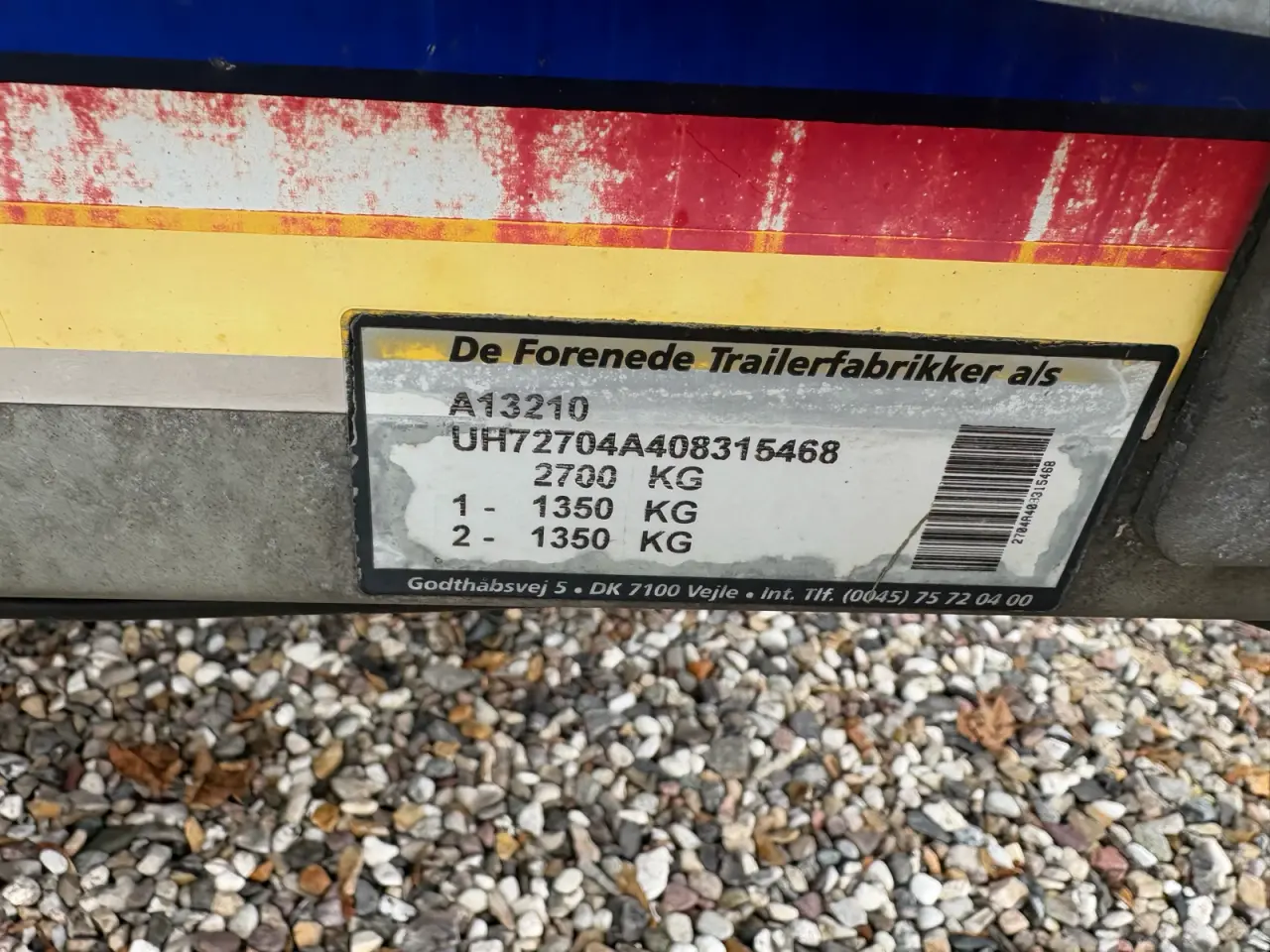 Billede 5 - Autotrailer nysynet 2700 kg